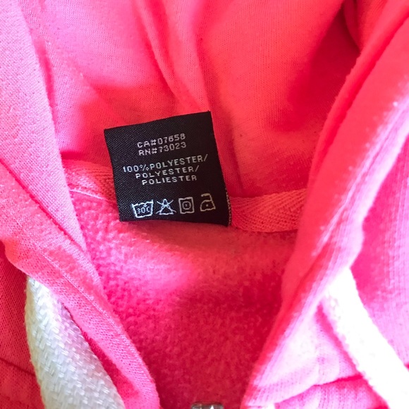 Bright Pink Zip Up Sweater - Picture 6 of 6